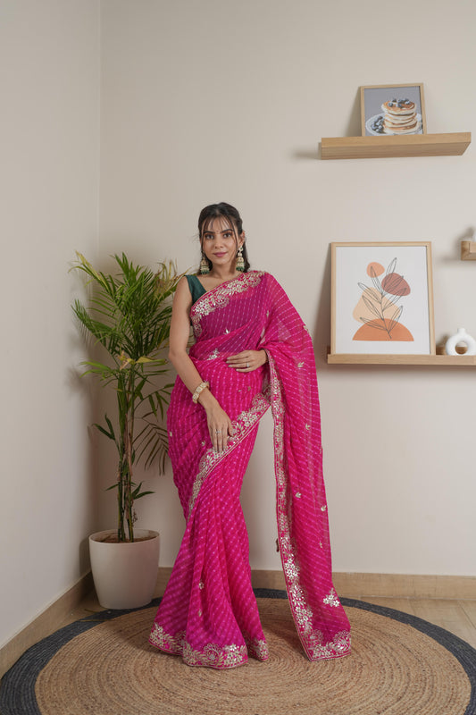 Lightweight Rani Georgette Saree