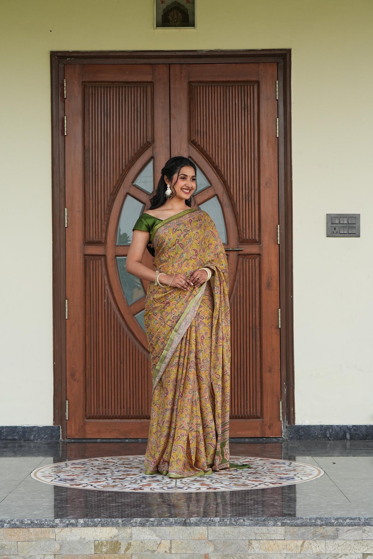Crape Silk Print Saree