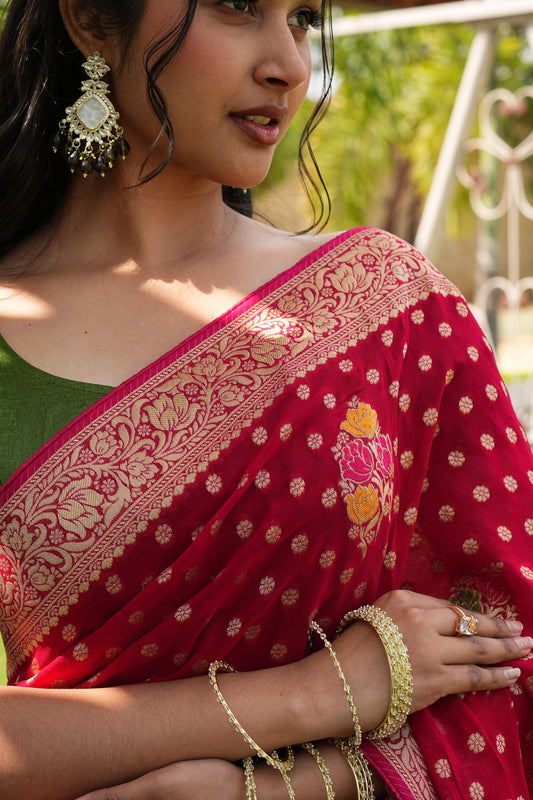 Banarasi Meena Saree