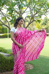 Jaipuri Leheriya Saree