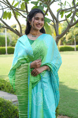 Chiffon Bandhni Saree