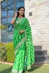 Jaipuri Leheriya Saree