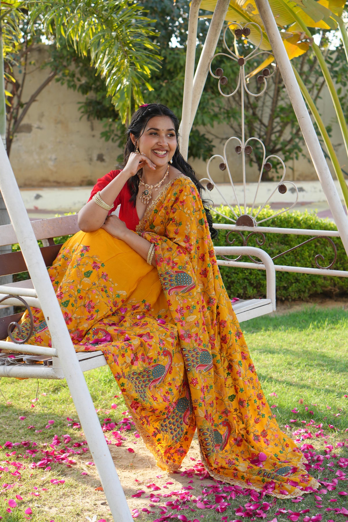 Kashmiri Embroidery Saree