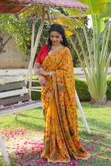Kashmiri Embroidery Saree
