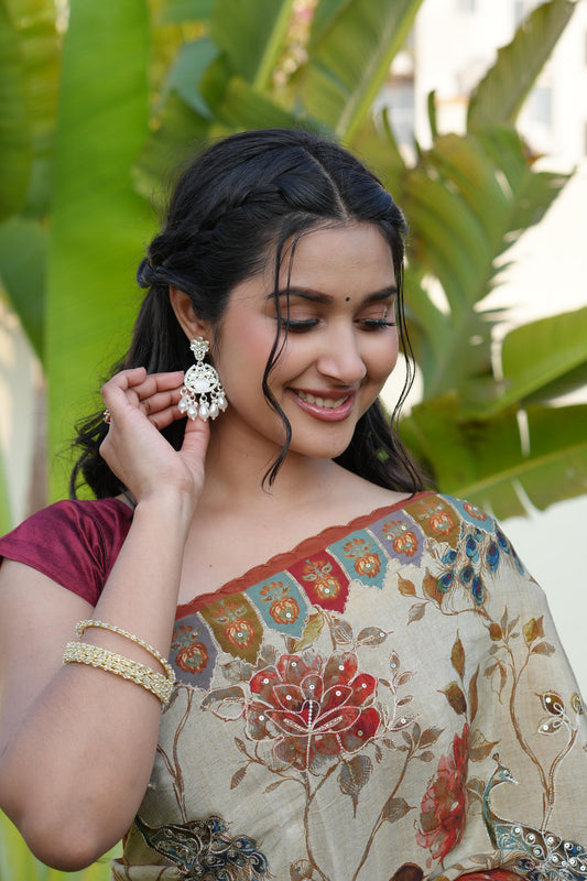 Crape Silk saree