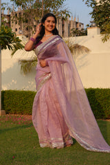 Crushed Tissue Silk Saree