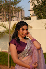 Crushed Tissue Silk Saree
