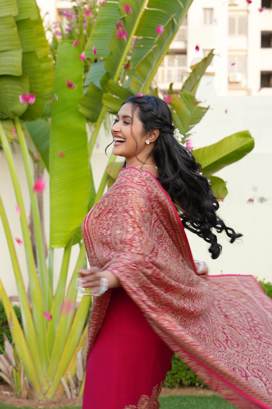 Kashmiri Embroidery Saree