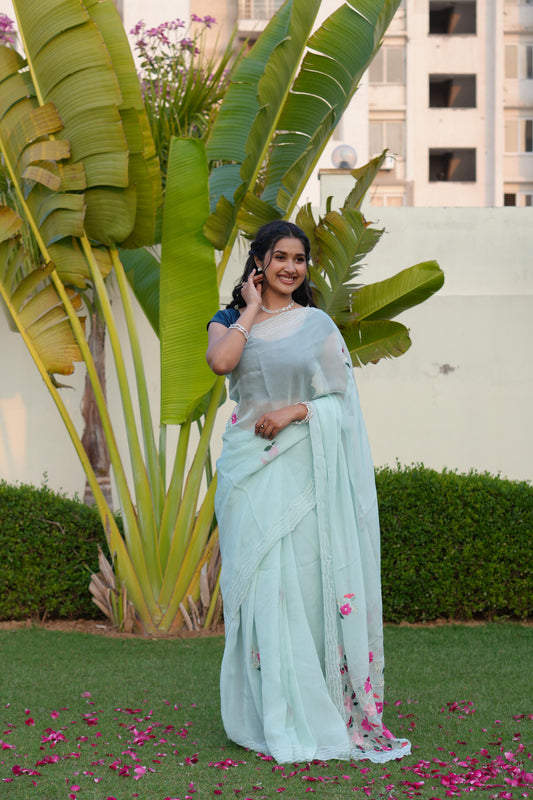Kashmiri Embroidery Saree
