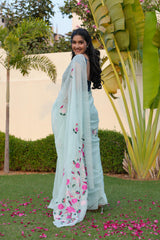 Kashmiri Embroidery Saree