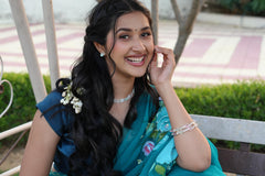 Chiffon Brush Print Saree