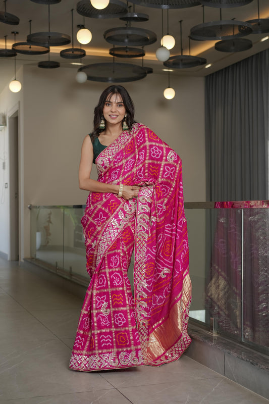 Royal Rani Gajji Silk Saree