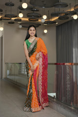 Multi Colour Georgette Saree