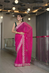 Soft Rani Pure Georgette Saree