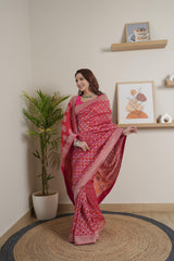 Rani Georgette Saree