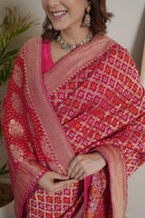 Rani Georgette Saree