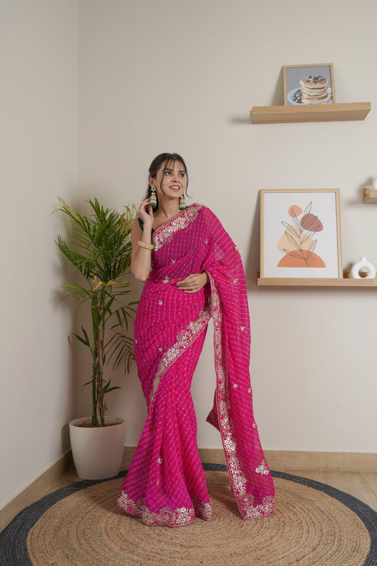 Lightweight Rani Georgette Saree