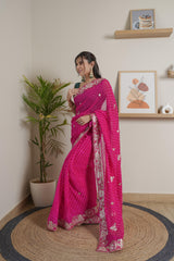 Lightweight Rani Georgette Saree
