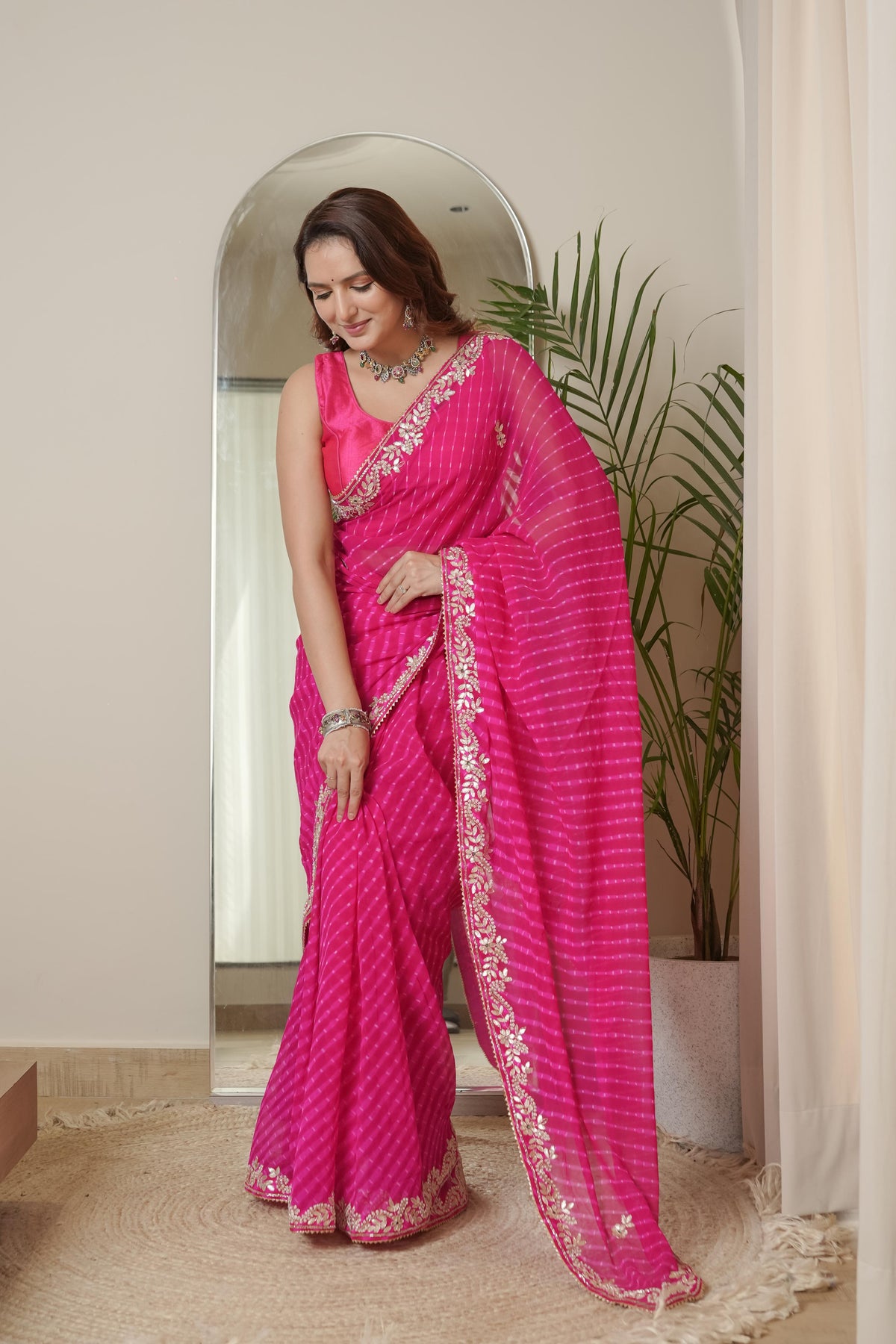 Pure Rani Georgette Saree