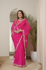 Pure Rani Georgette Saree