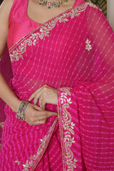 Pure Rani Georgette Saree