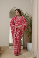 Light and Flowy Rani Saree