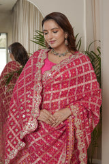 Light and Flowy Rani Saree