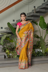 Simple Mustard Modal Saree