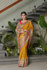 Simple Mustard Modal Saree
