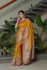 Simple Mustard Modal Saree