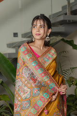 Simple Mustard Modal Saree