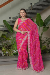 Rani Crape Silk Saree