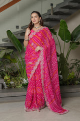 Rani Crape Silk Saree