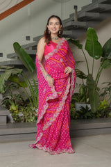 Rani Crape Silk Saree