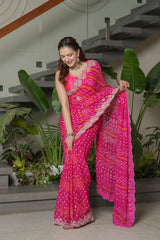 Rani Crape Silk Saree
