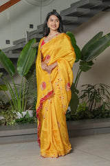 Mustard Yellow HO Silk Saree