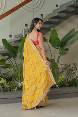 Elegant Mustard Colour Saree