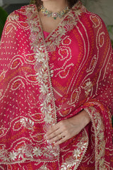 Lightweight Chiffon Red Saree