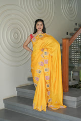Mustard HO Silk Saree