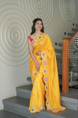 Mustard HO Silk Saree
