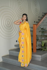 Mustard HO Silk Saree