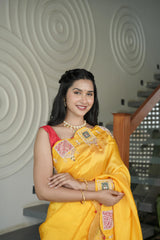 Mustard HO Silk Saree