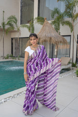 Purple HO Silk Saree