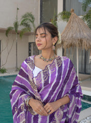 Purple HO Silk Saree