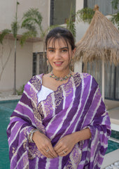 Purple HO Silk Saree