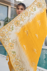 Golden Mustard Banarasi Silk Saree