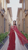 Stylish Rani Chiffon Saree with Beautiful Aari-Tari Work