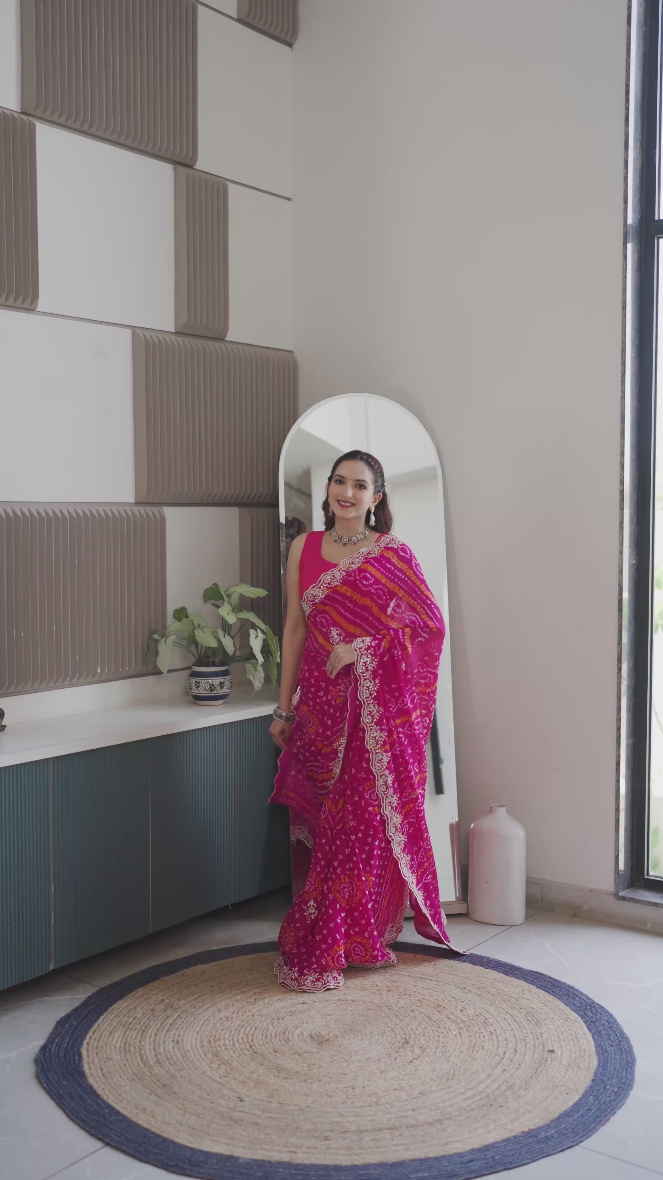 Rani Crape Silk Saree