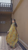 Mustard Italian Silk Saree with Katha Work