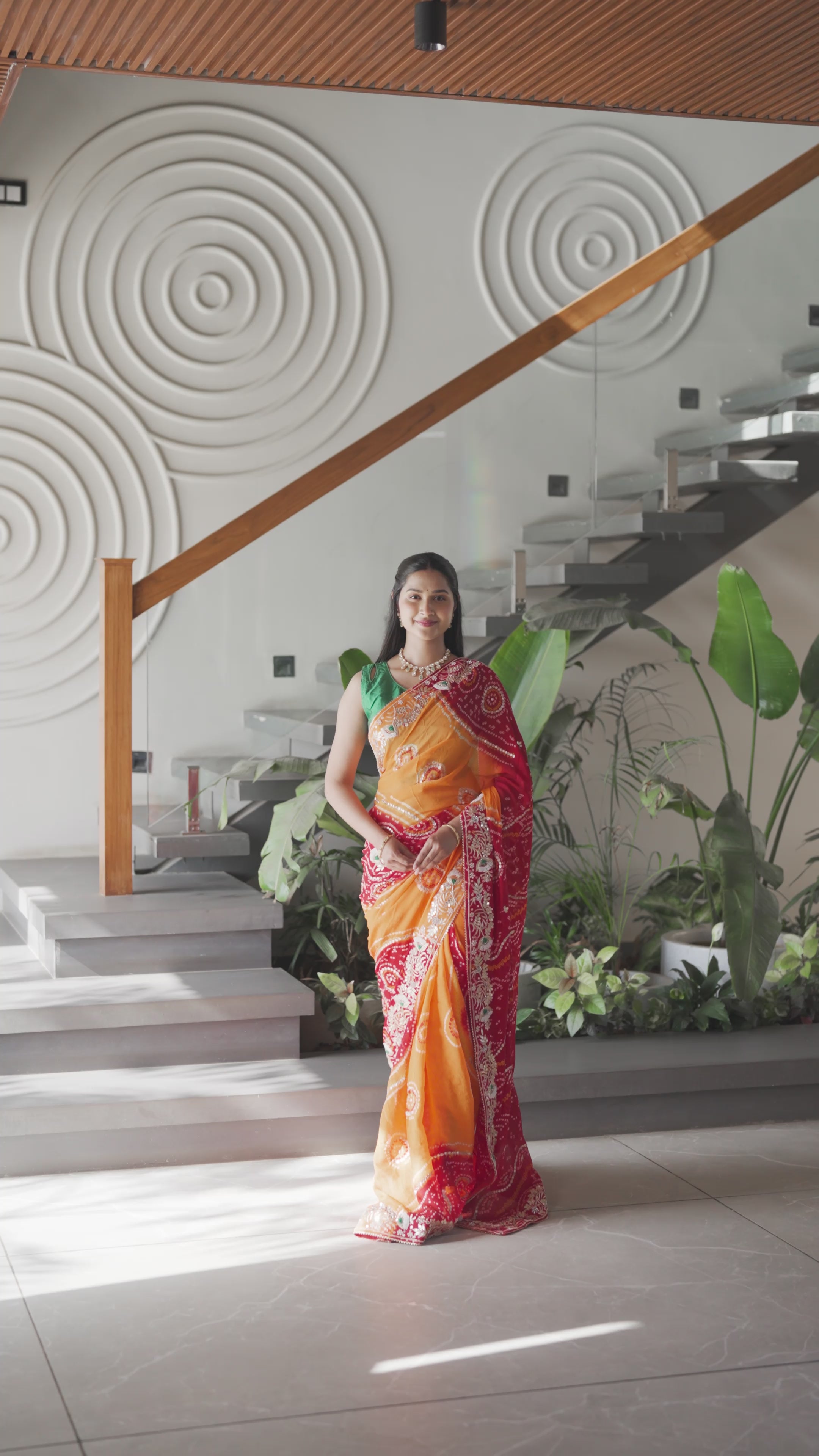 Mustard Red Silk Beauty